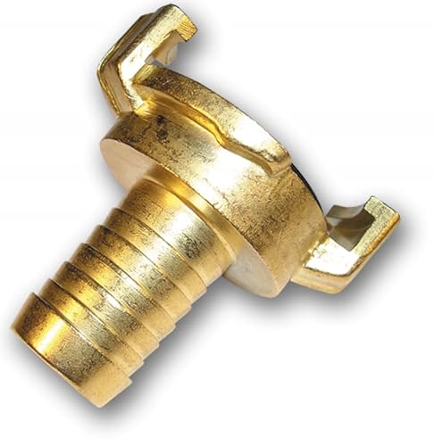 ABAZO Schnellkupplung Schlauchstück Messing blank, System Geka 1/2" 3/8" 3/4" 1" 1,1/2" Innengewinde, Außengewinde (3/4" Schlauchverbinder) von ABAZO