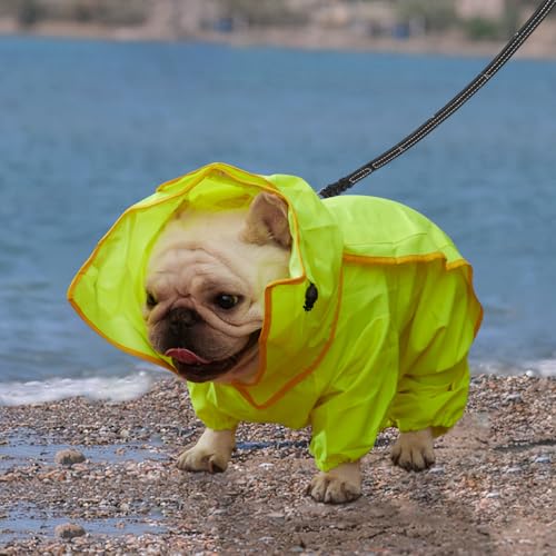 ABE Hunde-Regenmantel, Hunde-Regenjacke für Hunde, Hunde-Regenmantel für große Hunde, Hunde-Regenmantel für kleine Hunde (groß) von ABE