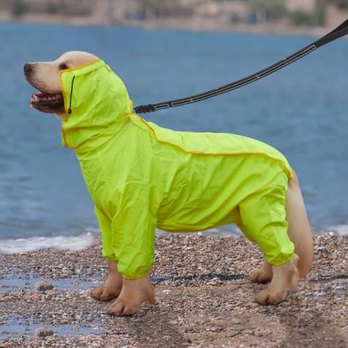 ABE Hunde-Regenmantel, Hunderegenjacke für Hunde, Hunde-Regenmantel für große Hunde, Hunde-Regenmantel für kleine Hunde (Größe XL) von ABE