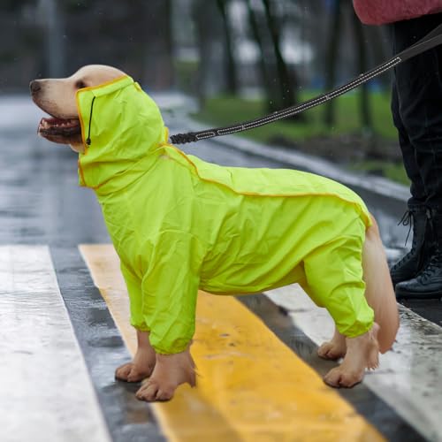 ABE Hunde-Regenmantel, Hunderegenjacke für Hunde, Hunde-Regenmantel für große Hunde, Hunde-Regenmantel für kleine Hunde (Größe XXL) von ABE