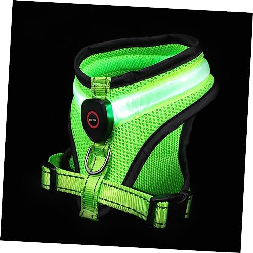 ABOOFAN 1 Satz Leuchtweste Für Hunde Beleuchtete Hundeweste Sichtbare Hundeweste Leuchtende Haustierweste Reflektierende Hundeweste Glowing Hund Harness USB Nylon Geschirr Aufladen von ABOOFAN