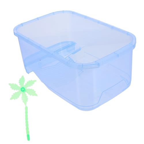 ABOOFAN 1 Set-Box Schildkrötenbecken Reptilienträger Tragbares Aquarium Transportbehälter Für Fische Kleiner Panzer 1-gallonen-Tank Fischbecken Reise-Aquarium Plastik Spinne Mit Balkon von ABOOFAN