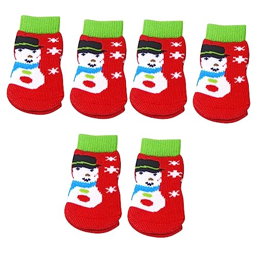 ABOOFAN 12 STK Weihnachtshundeschuhe Weihnachtskatzensocken Hundeweihnachtssocken Hundesocken Für Kleine Hunde Socken Für Katzen Socken Für Hunde Kleine Hundesocken Zubehör von ABOOFAN