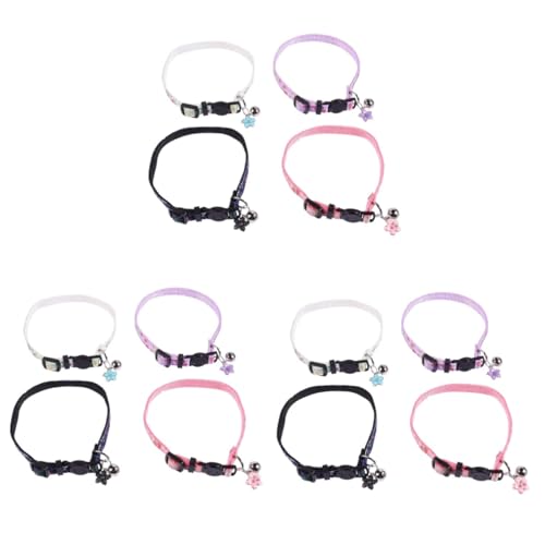 ABOOFAN 12 STK Katzenhalsband kleines hundehalsband Baby-Kätzchenhalsband Haustier Krawatten für Kätzchen Halsketten Haustier-Halskette Haustier Halskette Blumen Schleife Nylon von ABOOFAN