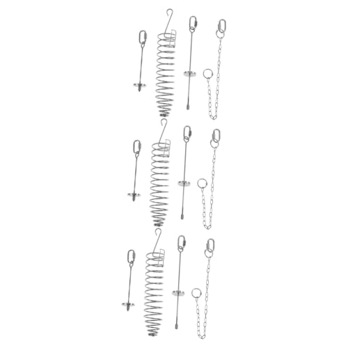 ABOOFAN 12 STK Papageienfruchtgabel Halter Zum Aufhängen Von Lebensmitteln Vogelhäuschen Hängend Vogel-Obst-gemüse-gabeln Nymphensittich-Spielzeug Ara Rostfreier Stahl Obststand Füttern von ABOOFAN