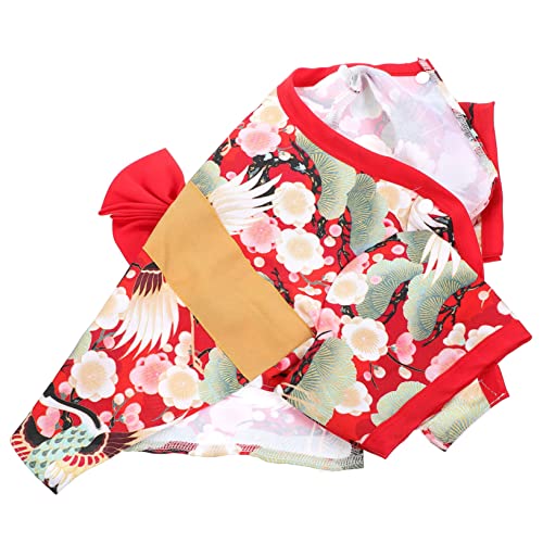 ABOOFAN 1-Teilige Kleidung Für Haustiere Kätzchen-Kimono Kleine Hundekleider Hunde-Outfits Kleine Hundejacke Hundekleidung Japanisches Hundekostüm Haustier-Kimono-Kleidung von ABOOFAN