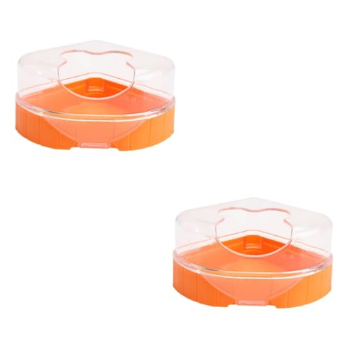 ABOOFAN 2 Hamster Badezimmer Toilette Hamster Sandbad Rennmaus Sand Kleine Hamster Badewanne Hamster Badezimmer Töpfchen Hamsterbett Hamster Badewanne Critter Badewanne von ABOOFAN