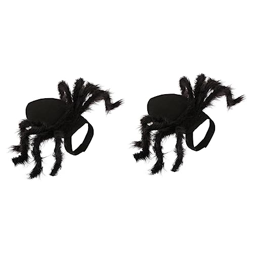 ABOOFAN 2St Halloween Pet Clothes Pet Spider Costume Pet Spider Cosplay Clothes Pet Spider Hoodie Pet Simulation Costume Party-Hundetuch Haustier-Partykostüm lustig Zubehör Hundekleidung von ABOOFAN