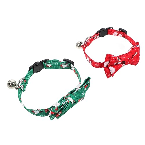 ABOOFAN Verstellbares Haustierhalsband Mit Glöckchen Weihnachtlicher Katzenhalsband Schleife Dekorativ von ABOOFAN