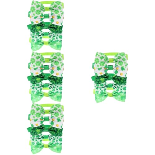 ABOOFAN 20 STK Haustier Fliege st. Patricks Day Hundehalsbänder Fliege für Haustiere Feiertagskatze Fliegen für Katze Hundefliege Hündchen Krawatte Irland Yingschi Halsband Polyester von ABOOFAN