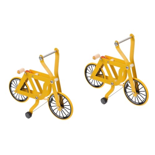 ABOOFAN 2St Papagei Fahrrad Zubehör für das Vogeltraining Spielzeug zum Trainieren von Vögeln Rätsel Spielset aus Holz Lernspielzeug für Vögel Papageienspielzeug aus Kunststoff Puzzle von ABOOFAN