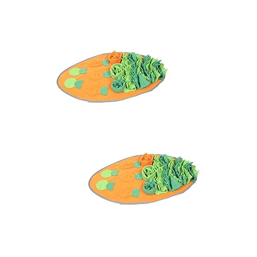 ABOOFAN Puzzle-Spielzeug 2st Slow Food Schnüffelpad Spielzeug Fehlende Nahrung Plüsch Snack Lernspielzeug von ABOOFAN