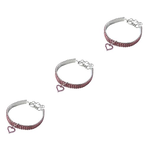 ABOOFAN 3 Stück Sicherheitshalsketten Für Haustiere Mit Kreis-Design Bedrucktes Halsband Für Hunde Modische Haustierhalskette Kristall-haustierhalsband Größe S von ABOOFAN