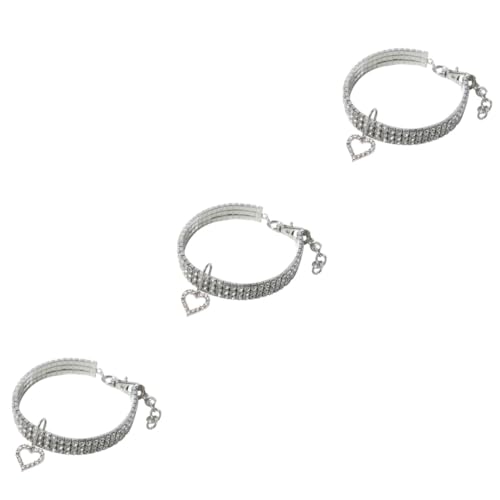 ABOOFAN 3 Pcs Pet Halskette Einstellbare Gürtel Kreis Kragen Für Hund Katze Stilvolle Haustier Schmuck von ABOOFAN