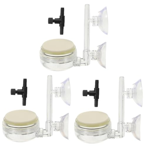 ABOOFAN 3 Sets Aquarium-Luftblasenschale Aquarium-Bubbler Co2-Diffusor -Mini-Aufschäumer Mini-Luftpumpe Luftsprudler Nano-Bubbler Für Aquarien Nano-Luftstein Für von ABOOFAN