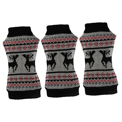 ABOOFAN 3st Winterkostüm Für Haustiere Weihnachtshundeanzug Weihnachtsmantel Weihnachtsfeier Katze Weihnachts-welpen-Hoodies Rentier-hundekostüm Weihnachtskatze Herbst Und Winter von ABOOFAN