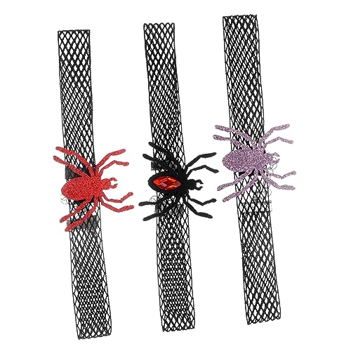 ABOOFAN Halloween Katzenhalsband Set 3-TLG Katzennetz Glöckchen Kätzchen Zubehör für Mädchen Katzenhalsband Einstellbar und von ABOOFAN