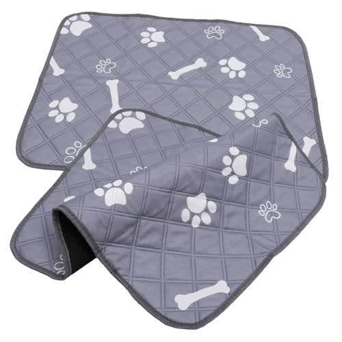 ABOOFAN 4 Stück Hunde-Wickel Polster Hunde-PIPI-Pads Windelmatte Pee Pads waschbar Hundeunterlagen Urinpads Urinmatte für Hunde rutschfest Urin-Pad der Zaun Hund PIPI Pad Polyester von ABOOFAN