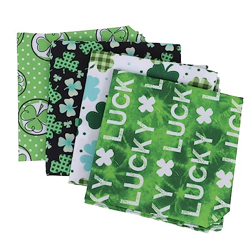 ABOOFAN 4 Stück Lätzchen Hund Neujahrs-haustierbandana Glückliche Partydekoration Katze Halskette Dekor Patricks Day Haustierkleidung Grünes Katzenbandana Schal Hündchen Reine Baumwolle von ABOOFAN