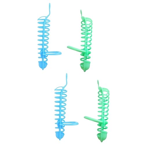 ABOOFAN 4 Stück Papageien-Futterspender Käfig-Futterspender Vogelkäfig-Futterhalter Vogelkäfig-Spielzeug Vogel-Leckerli-Spieß Greentoys Obst-Futterspender Vogel-Obst-Gemüse-Halter von ABOOFAN