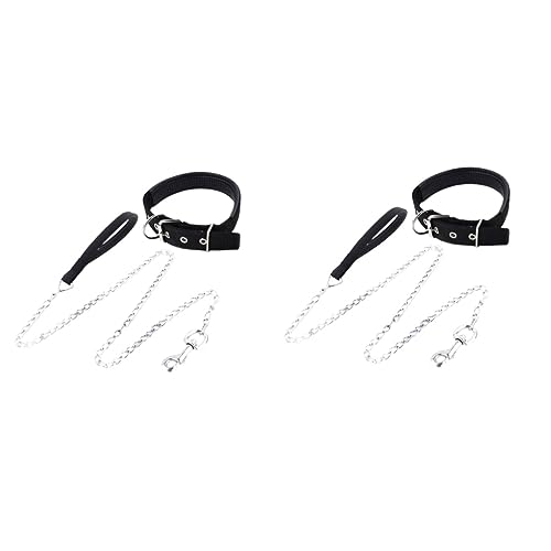 ABOOFAN 4-teiliges Set Hundekette Kettenhalsband Pflicht Haustierleine Kette Haustierleine Hundegeschirr Leine Seil Zum Laufen Für Haustiere Haustierleine Katze Hündchen von ABOOFAN