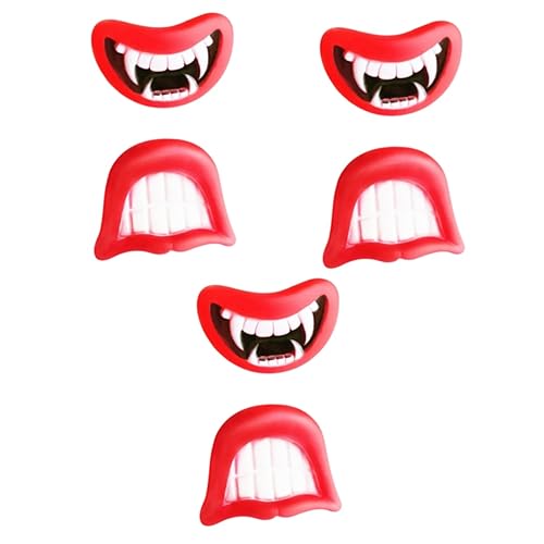 ABOOFAN 3 Sets Halloween Vampirzähne Zähne Spielzeug Für Hunde Silikon Stimmzähne Beißen Haustier Spielbevorzugungen Halloween Kostüme 2 Stück * 3 von ABOOFAN