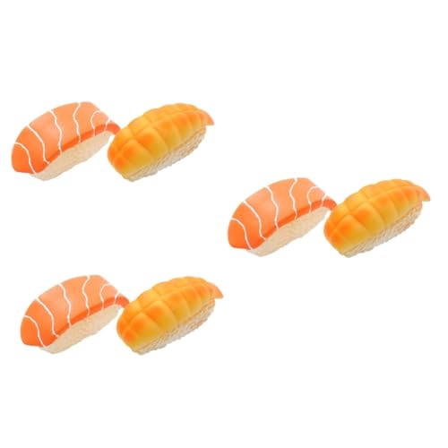 ABOOFAN 3sets Tragbare Molaren Spielzeug Für Hunde Sushi Form Welpen Spielzeug Interessante Hunde Spielzeug 2 Stücke * 3 von ABOOFAN