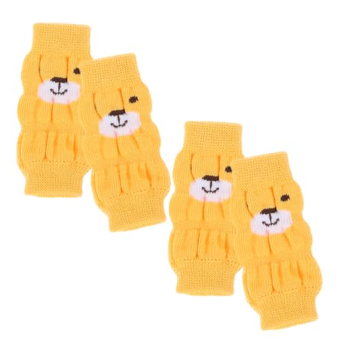 ABOOFAN 8 STK Haustier Socken Tierische Socken Hundesocken Winterschutz Für Hundebeine Anti-rutsch-Leggings Für Hunde Süße Tiersocken Welpenbeinsocke Baumwolle rutschfest Cartoon-socken von ABOOFAN