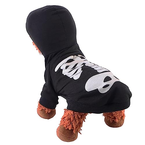 ABOOFAN Halloween-Haustierkostüme Jungenpullover Große Hundekleidung Haustierkleidung Mopskostüm Halloween-Hundekostüm Halloween-Hundeoutfit Baumwolle Schwarz Schönes von ABOOFAN