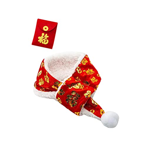 ABOOFAN 1 Satz Haustier-dreiecksschal Kleines Hundehalsband Katze-Hunde-Bandanas Cosplay-kostüme Haustierzubehör Hund Winterschal Urlaub Hundeanzug Winterschals China Warm Halten Baumwolle von ABOOFAN