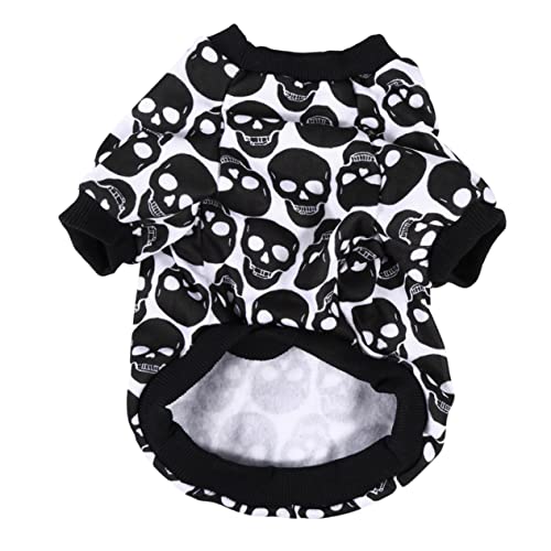 ABOOFAN Haustier-Pullover Welpen-Halloween-kostüm Hund Pullover Decke Hoodie Haustier-Body Welpen-Skelett-Outfit Pullover Mit Welpenschädel Reine Baumwolle Lieferungen Dropshipping von ABOOFAN