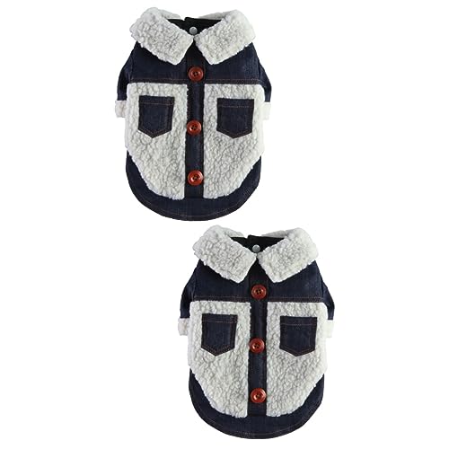 ABOOFAN 2st Kleidung Für Haustiere Hundemäntel Welpenmantel Cosplay-Outfits Hundebekleidung Hundejacken Für Mittelgroße Hunde Winter Warmes Winter-hundekostüm Polyester Warm Halten Zubehör von ABOOFAN