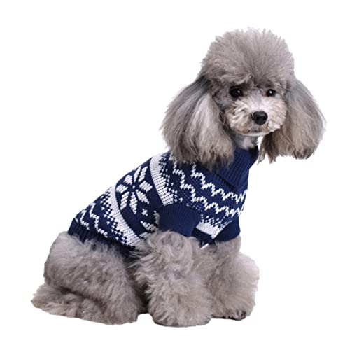 ABOOFAN Halloweenkostüm Welpen-Outfits Weihnachtspullover Kleider Kleiner Hundepullover Rollkragenpullover für Haustiere gestrickter Pullover für Haustiere Elch Kleidung Weihnachtskostüme von ABOOFAN