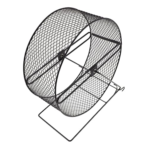 ABOOFAN Meerschweinchen Chinchilla Rad Hamster Übung Spielzeug Eisen Ratte Rad Schwarz 26 Haustier Spielzeug von ABOOFAN