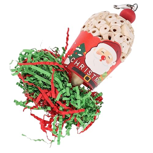 ABOOFAN Lustiges Vogel-hängespielzeug Haustier-papagei-Spielzeug Beißen-Funktion Weihnachtsthema Vogelkäfig-zubehör ABOOFAN Lustiges Vogel-hängespielzeug Haustier-papagei-Spielzeug Beißen-Funktion Weihnachtsthema Vogelkäfig-zubehör von ABOOFAN