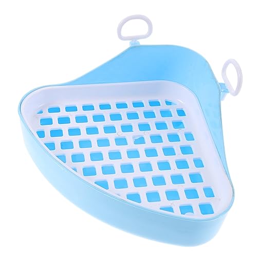 ABOOFAN Plastikbehälter Häschen Toilette Hamster Toilette Hasen Reinigungsausrüstung Anti Fall Häschen Töpfchen Haustier Toiletten Trainingshilfe Hasen Trainer Toilette Katzen von ABOOFAN