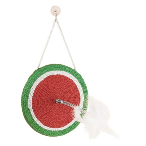 ABOOFAN Sisal Ball Katzen Spielzeug Kratzbrett-Pflaume-Teaser Kratzteppich Für Katzen Sisal-katzenmatten Katzenspielzeug Interessanter Kratzbaum Schleifpad Für Katzenkratzer MDF Bissfest von ABOOFAN