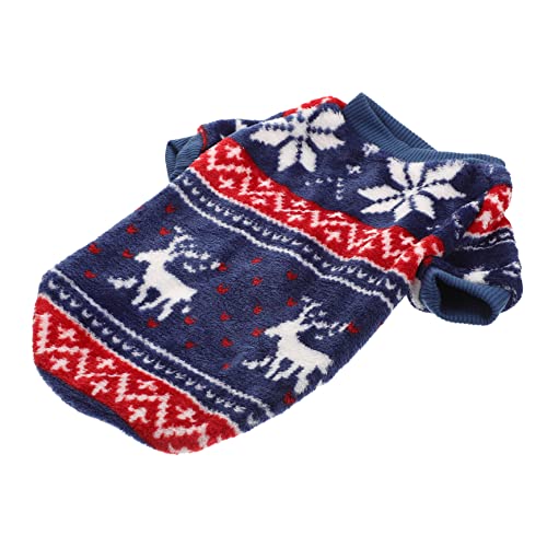 ABOOFAN Weihnachtspullover Für Haustiere Warmes Hundekostü Weihnachtshunde-Outfit Weihnachtsfeier Hundekostü Weihnachtsparty-haustierkleidung Halloween Polyester Weihnachtskatze von ABOOFAN