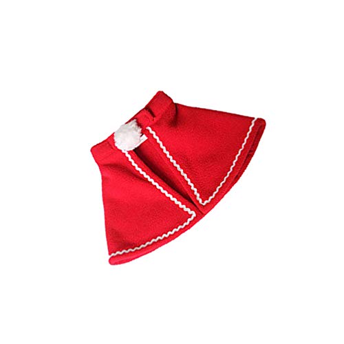 ABOOFAN Winterkleidung Für Welpen Roter Poncho Katze Weihnachtskostüm Lustiges Hundekostüm Umhänge Weihnachtskätzchen Kostüm Feiertags-welpenumhang Welpen-Pyjama Hundekleidung Haustier von ABOOFAN