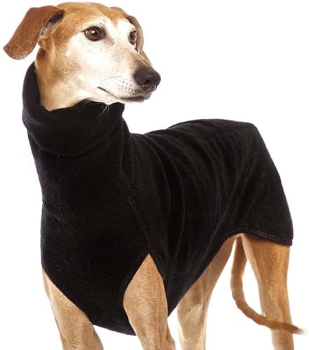 Herbst und Winter Warmer Windhund Labrador Schäferhund Kleidung für große Hunde High Neck Hemd Stretch Fleece Pullover für Hunde Weste Haustier Jacke von ABRAGO