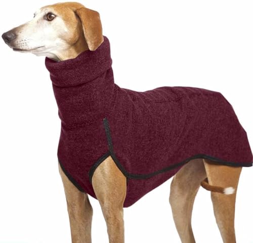 Herbst Und Winter Warme Windhund Labrador Schäferhund Kleidung Für Große Hunde Hemd Hohen Hals Pullover Stretch Fleece Pullover Für Hunde Weste Pet Jacke von ABRAGO