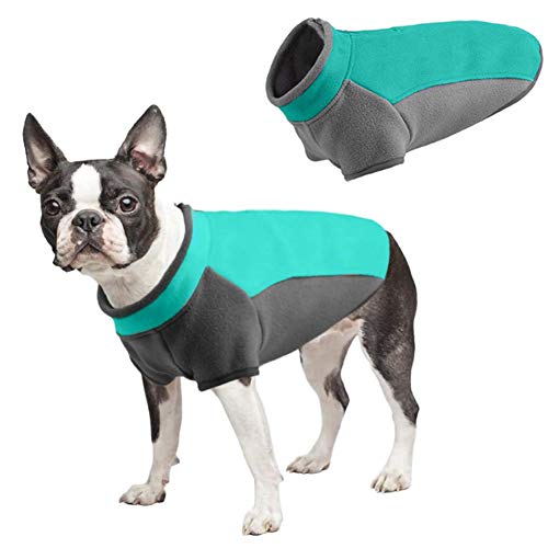 ABRRLO Fleece Hundepullover Hundevliesweste mit Reißverschluss Warme Haustierkleidung Welpenjacke Weste Katzenpullover Mantel für kleine mittelgroße Hunde von ABRRLO