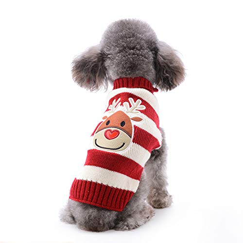 ABRRLO Hunde Pullover Weihnachten Dog Sweater Hundepullover Winter Haustier Hund Weihnachtspullover warme Fashion Urlaub Party Geschenk von ABRRLO