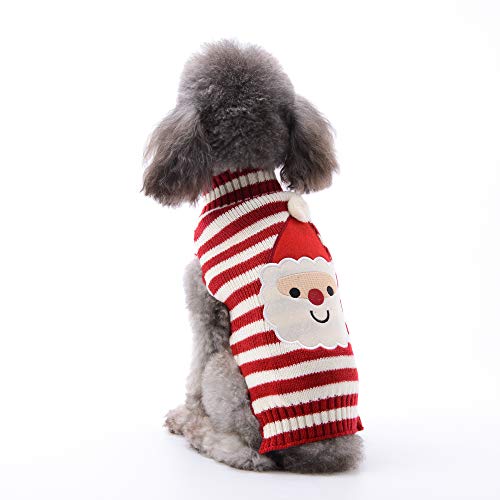 ABRRLO Hunde Pullover Weihnachten Dog Sweater Hundepullover Winter Haustier Strickpullover Hund Weihnachtspullover warme Fashion Urlaub Party Geschenk von ABRRLO