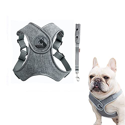 ABRRLO Pet Hundegeschirr für Kleine Mittlere Hunde Reflektierend Geschirr Vest Air-Mesh Einstellbar Dog Harness Weich Gepolstert Atmungsaktiv von ABRRLO