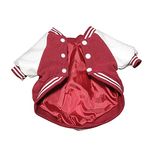 ACAREY Hundekleidung, Sportkleidung, warmes Sweatshirt für Hunde, Kleidung für Haustiere, warme Kleidung für Mäntel für Herbst und Winter (2XL, Rot) von ACAREY