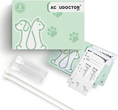 2X Accudoctor Test für Katzen Giardia Lamblia Ag + FPV Panleukopenie Felina Stuhl Pet durchfall mittel schnellteste unsichtbarer Katze Rapid Test Schnelltest Giardien Giardientest Giardia Würmer Wurm von ACCUDOCTOR Check test