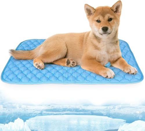 ACCZ Kühlmatte für Hunde, selbstkühlende Decke, waschbare Kühlmatte für Hunde, Haustier-Kühlmatte hält Haustiere bei Sommerhitze kühl, wiederverwendbare Stoff-Kühlmatte, 70 x 55 cm von ACCZ