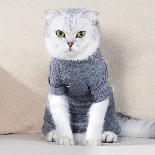 Katzenkleidung, Leichter, Bequemer Pullover für Katzen, Katzenjacke mit Ärmeln für Welpen, Kätzchen, Kleine Mittelgroße Hunde und Katzen (Groß) von ACOGEDO