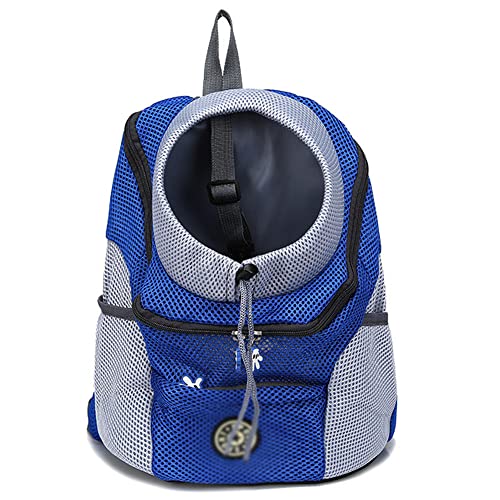 Tragen Von Pet Cat Dog -Rucksack Aus Wanderreisen Tragbare Transportbeutel Tier Rucksack Kleine Hunde Schultern Rucksack,Blau,Extra Large von ACSUZ